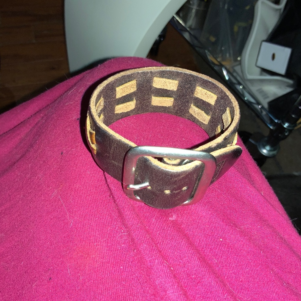 Vintage Billy Kirk leather wrap bracelet P0006